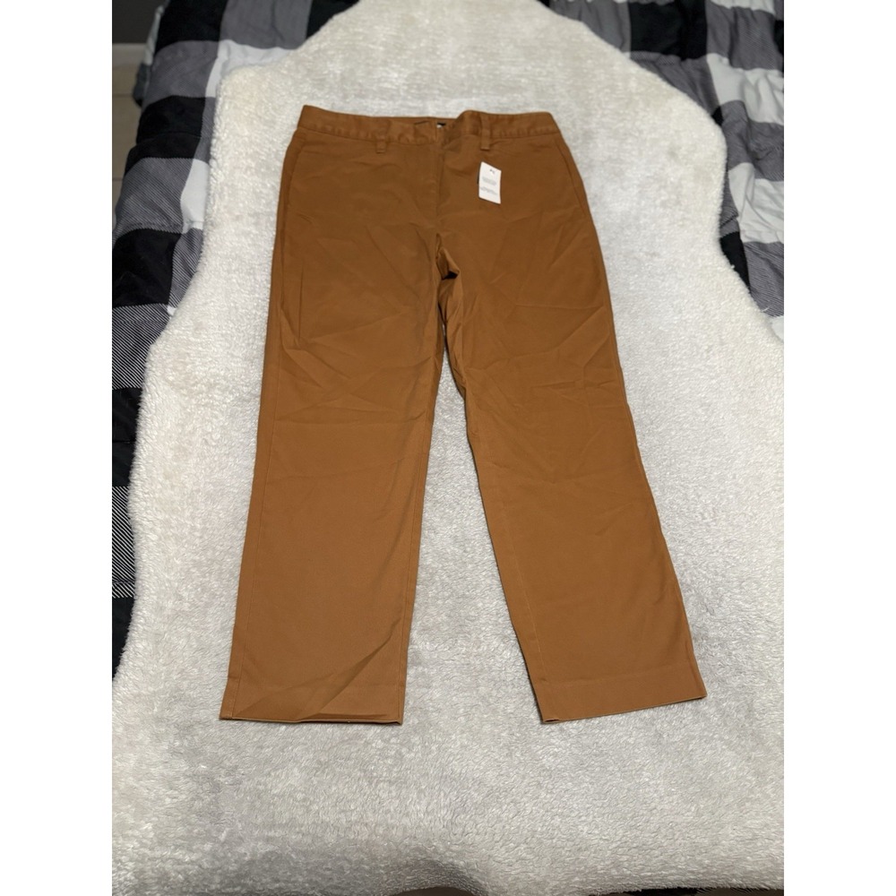 Lands End Mid Rise Slim Tan Chino Pants Size 10 Pants Stretch